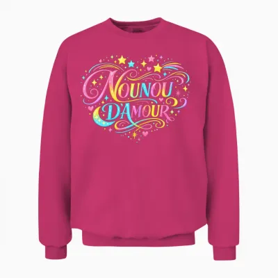Cadeau Nounou D'amour Original Merci Nourrice Babysitter Unisex Sweatshirt - Heliconia