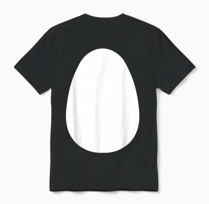 Penguin Costume Belly Animal Costume Carnival Unisex T-Shirt in Black