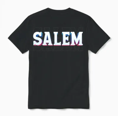 Retro - Salem Unisex T-Shirt - Black