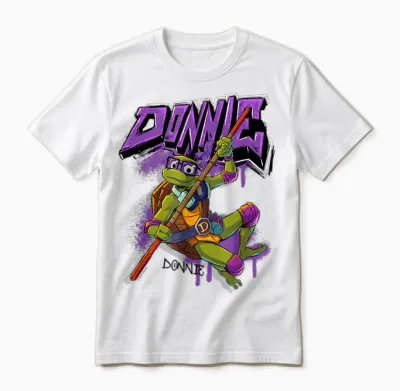 Tales of the Teenage Mutant Ninja Turtles Donnie Graffiti Unisex T-Shirt - White