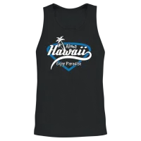 Fresh Hawaiian Style Tshirt Design Hawaii Enjoy Unisex Tank Top - Black – 2