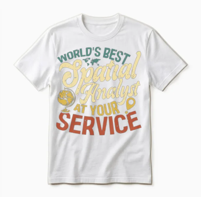 Geographic Information Systems Unisex T-Shirt in White