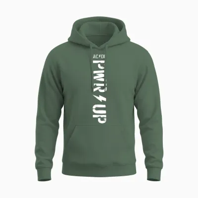Ac/dc - per Up Unisex Hoodie - Military Green