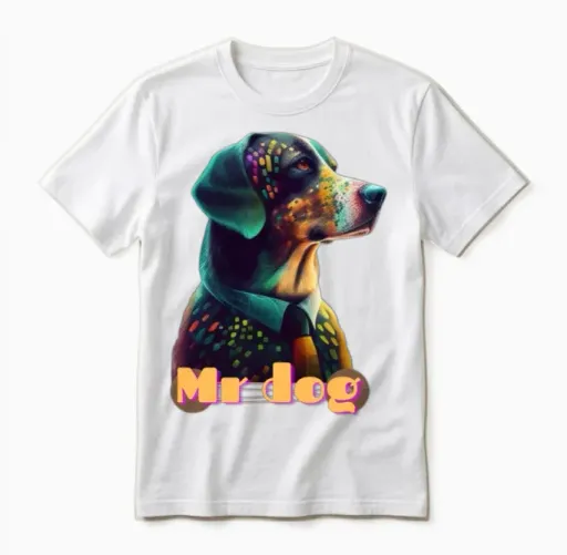 Mr Dog - Lovers Unisex T-Shirt in White