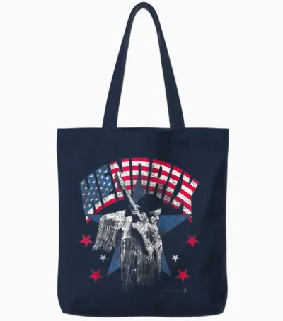 Jimi Hendrix Patriot Tote Bags - Navy