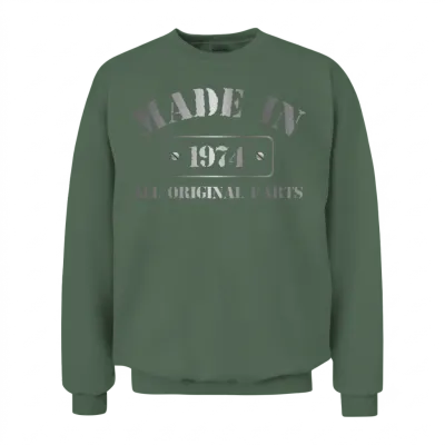 Made in 1974 Unisex Sweatshirt - Military Green
