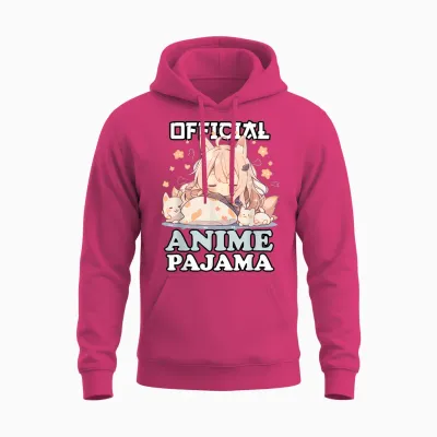 Official Anime Pyjamas Kawaii Otaku Manga Sleepshirt T-Shirt, Black Unisex Hoodie - Heliconia
