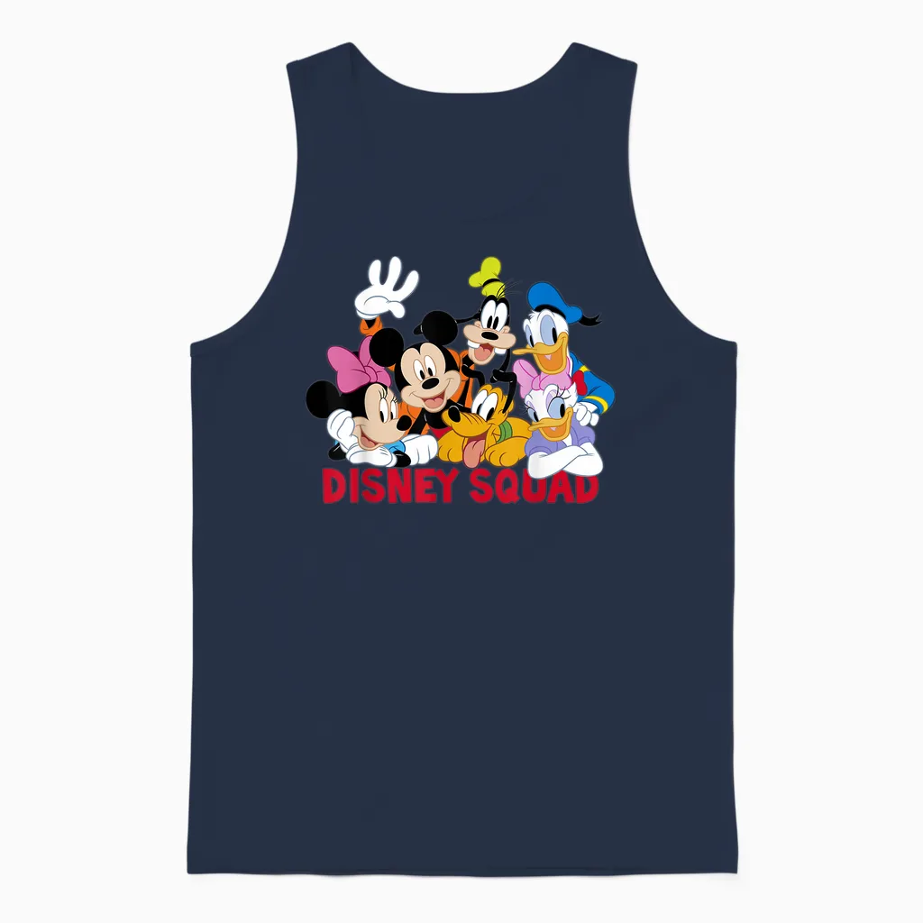 Disney Mickey and Friends Disney Squad Unisex Tank Top in Navy