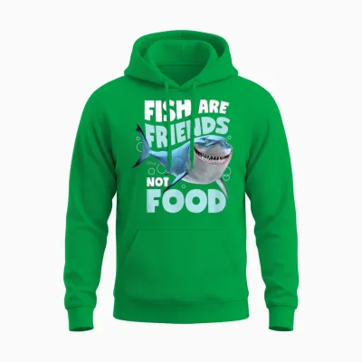 Finding Nemo - Fish Are Friends, Not Food Unisex Hoodie - Irish Green