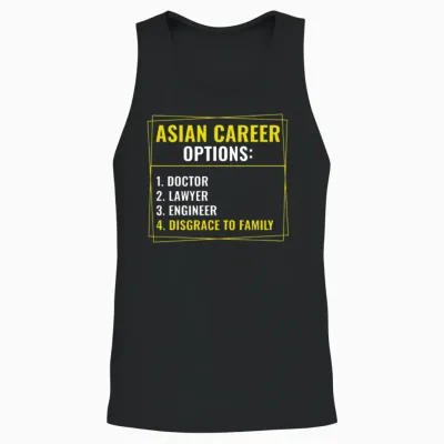 Funny Asian Career Options Joke Sarcastic Unisex Tank Top - Black