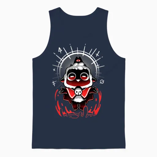 Join the Cult - Cult of the Lamb Cute Gamer Cult of the Lamb T-Shirt, Black, S Unisex Tank Top in Navy
