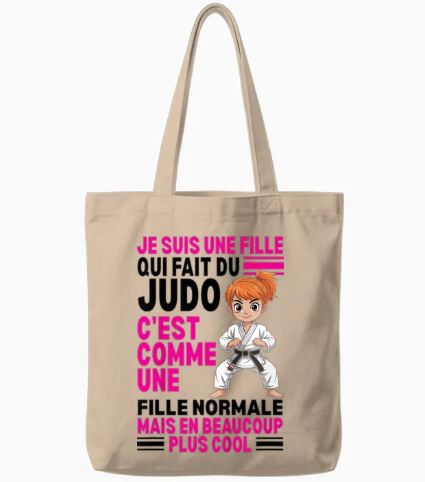 I'm a Girl Who Makes Normal Judo but Coolest Tote Bags in Natural