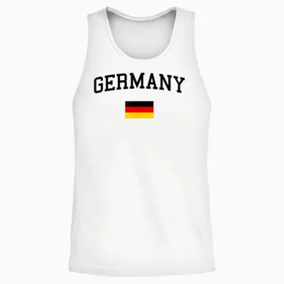 Deutschlandflagge Herren Damen Kinder Deutschland Unisex Tank Top - White