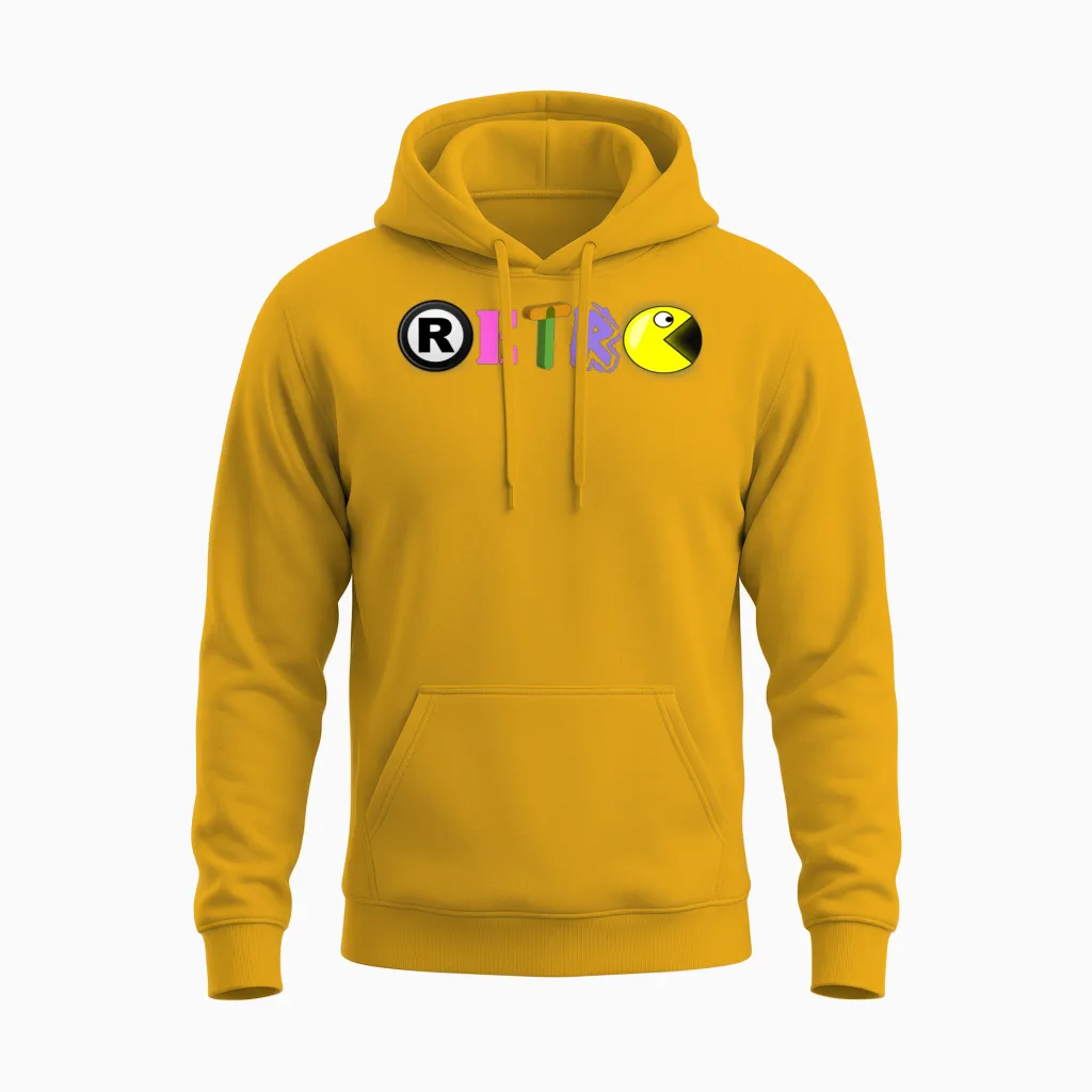 Retro Unisex Hoodie in Gold