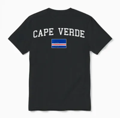 Kap Verde Flagge Herren Damen Kinder Kap Verde Unisex T-Shirt - Black