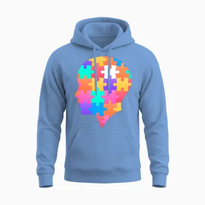 Puzzle Puzzles Puzzle Shirt Funny Puzzle Gift Idea Unisex Hoodie - Carolina Blue
