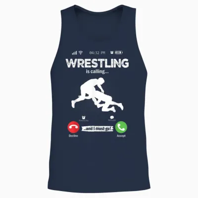 Das Wrestling Ruft Retro-Wrestling Men Wrestling Unisex Tank Top - Navy