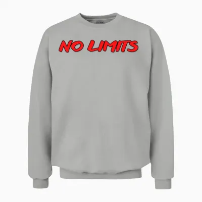 No Limits Funny Unisex Sweatshirt - Ash