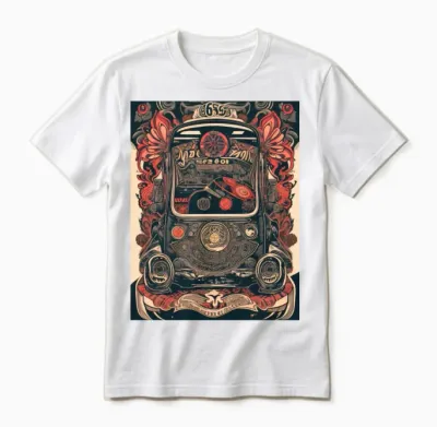60s Retro Style Unisex T-Shirt - White