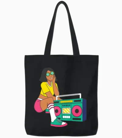 Funny Tote Bags - Black