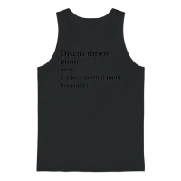 Discus Throw Mom Funny Athlete Definition Unisex Tank Top - Black – 1