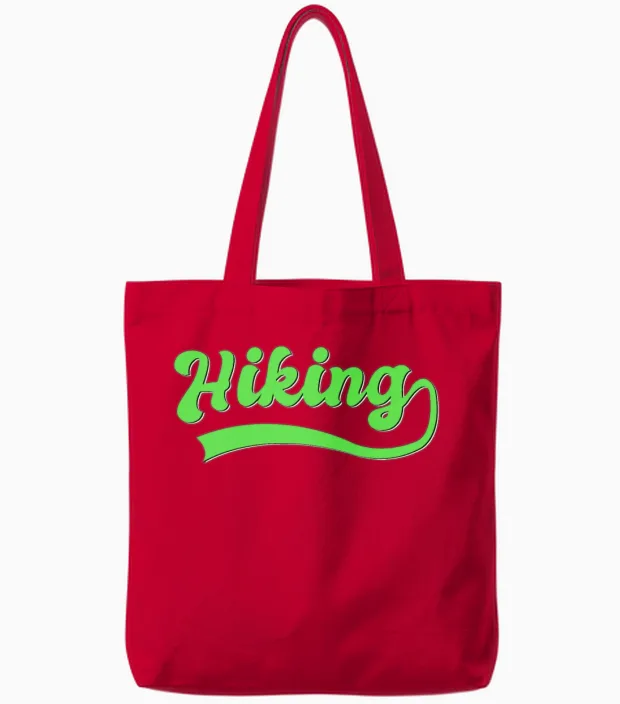 Hiking & Outdoors Tote Bags in Red