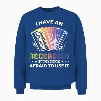Piehharmonika Musician Folk Music Musik Accordion Unisex Sweatshirt - Royal