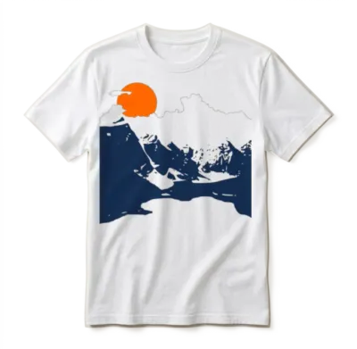 Mountains Unisex T-Shirt - White