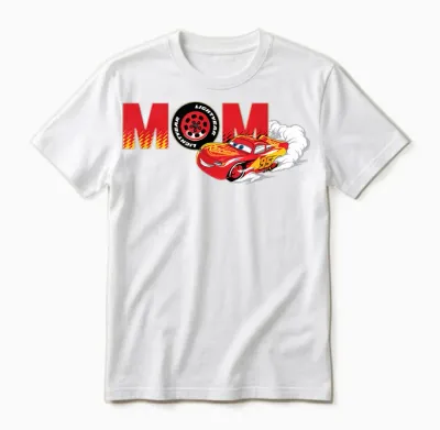 Disney & Pixar's Cars Mom Birthday Gift Mother's Day Unisex T-Shirt - White