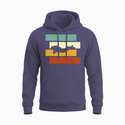 Diving Retro Unisex Hoodie - Heather Sport Dark Navy