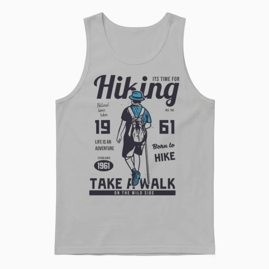 Hiking & Outdoors Gift Unisex Tank Top in Ash