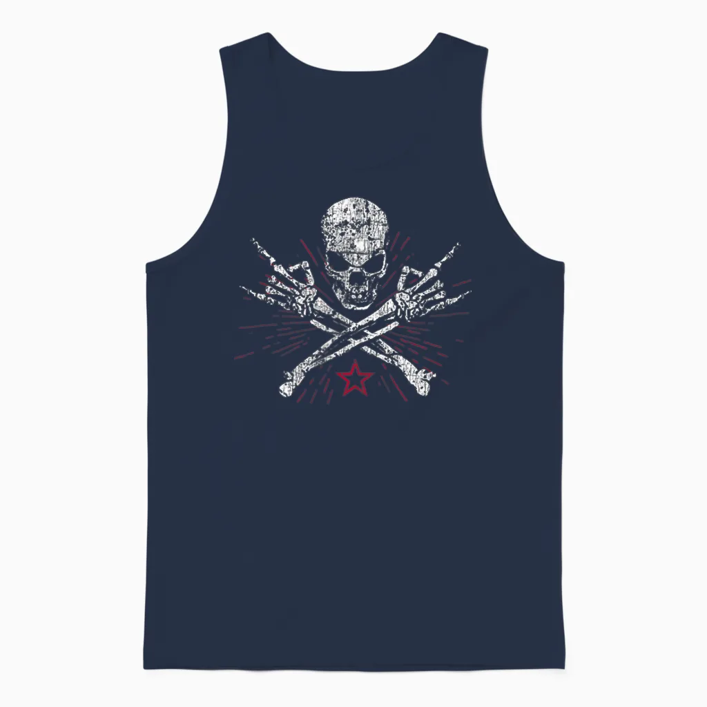 Generation X – Schon Hart, Bevor Ihr Weicheier Geboren Wart T-Shirt, Black, S Unisex Tank Top in Navy