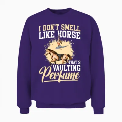 Horse Gymnastics Artistic Equestrian Horse Unisex Sweatshirt - Purple