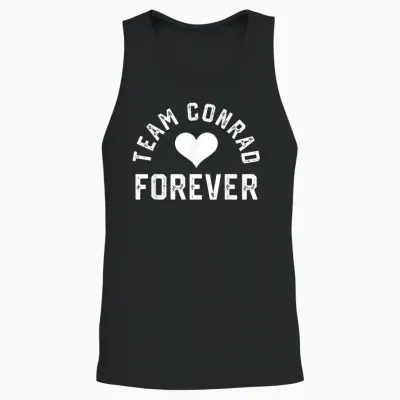Team Conrad Retro Forever Vintage Unisex Tank Top - Black