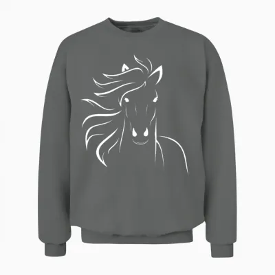 Horse Unisex Sweatshirt - Graphite Heather