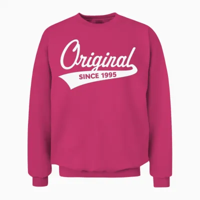 Original Since 1995 (year of Birth, Birthday / W) Unisex Sweatshirt - Heliconia