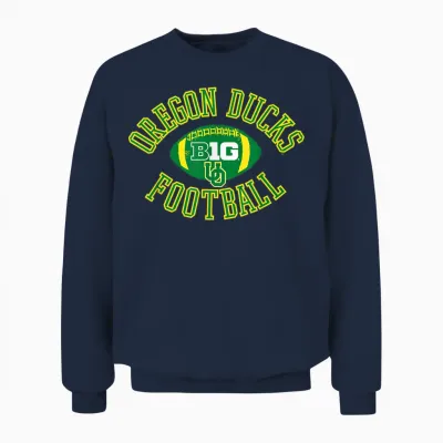 Oregon Ducks Big 10 Football Huddle Officially Licensed Unisex Sweatshirt - Navy