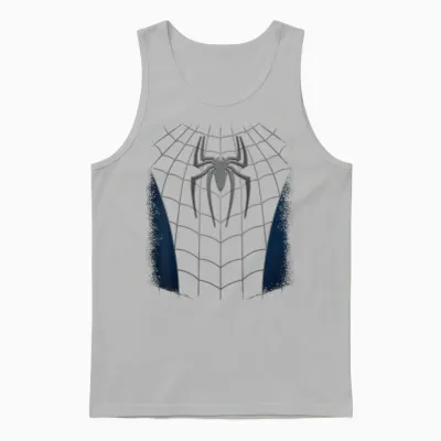 Marvel Friendly Neighborhood Spider-Man No Way Home Costume T-Shirt, Red Unisex Tank Top - Ash