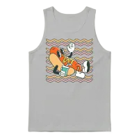 Retro Cool Hot Dog — Lovers Gift Unisex Tank Top - Ash – 1
