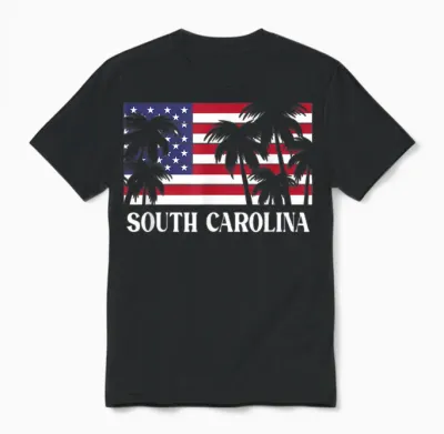 South Carolina Unisex T-Shirt - Black