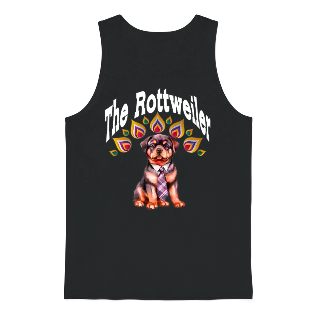 Rottweiler Dog Lovers Unisex Tank Top - Black