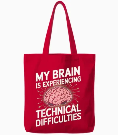 Drôle De Patient De La Maladie De Parkinson Tote Bags - Red