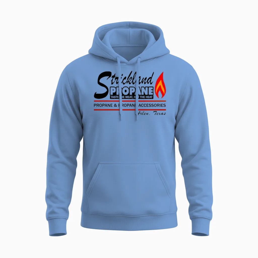 Strickland Propane T Shirt Sweatshirt Hoodie Funny Unisex Hoodie in Carolina Blue
