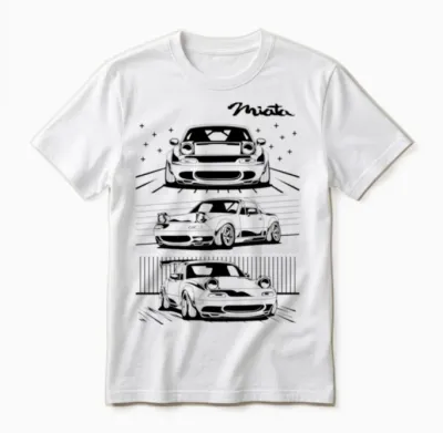 Mazda Miata Unisex T-Shirt - White