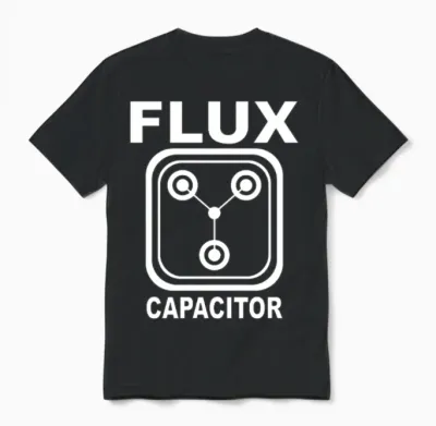 Retro Circuit Node Unisex T-Shirt - Black