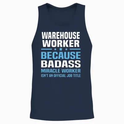 Warehouse Worker Unisex Tank Top - Navy