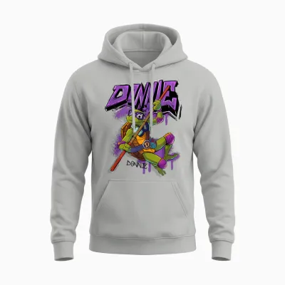 Tales of the Teenage Mutant Ninja Turtles Donnie Graffiti Unisex Hoodie - Ash