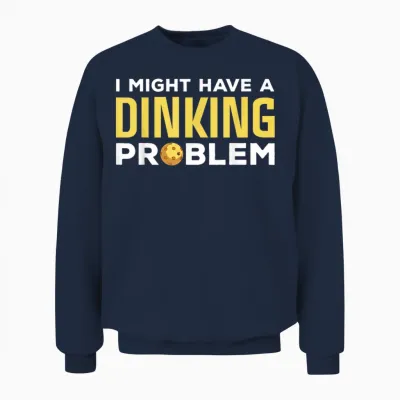 Cool Pickleball Design for Men Women Dink Pickleball Player Unisex Sweatshirt - Navy