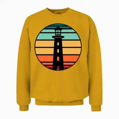 Funny Lighthouse Gift Unisex Sweatshirt - Gold