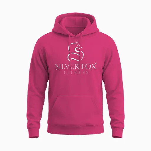 Silver Fox Fitness Wildlife Unisex Hoodie in Heliconia